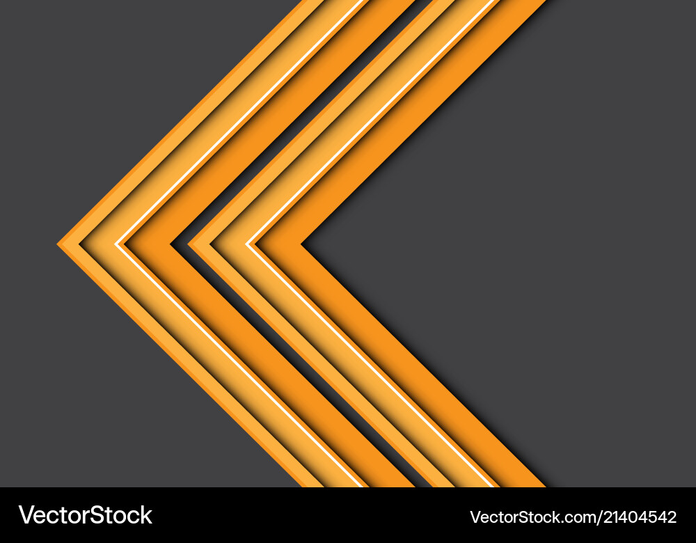Dynamic Abstract Arrows - Gray Background Vector Image