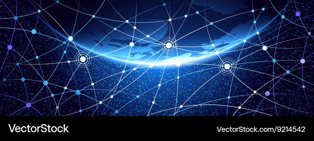 Global Network Connection Vector Image