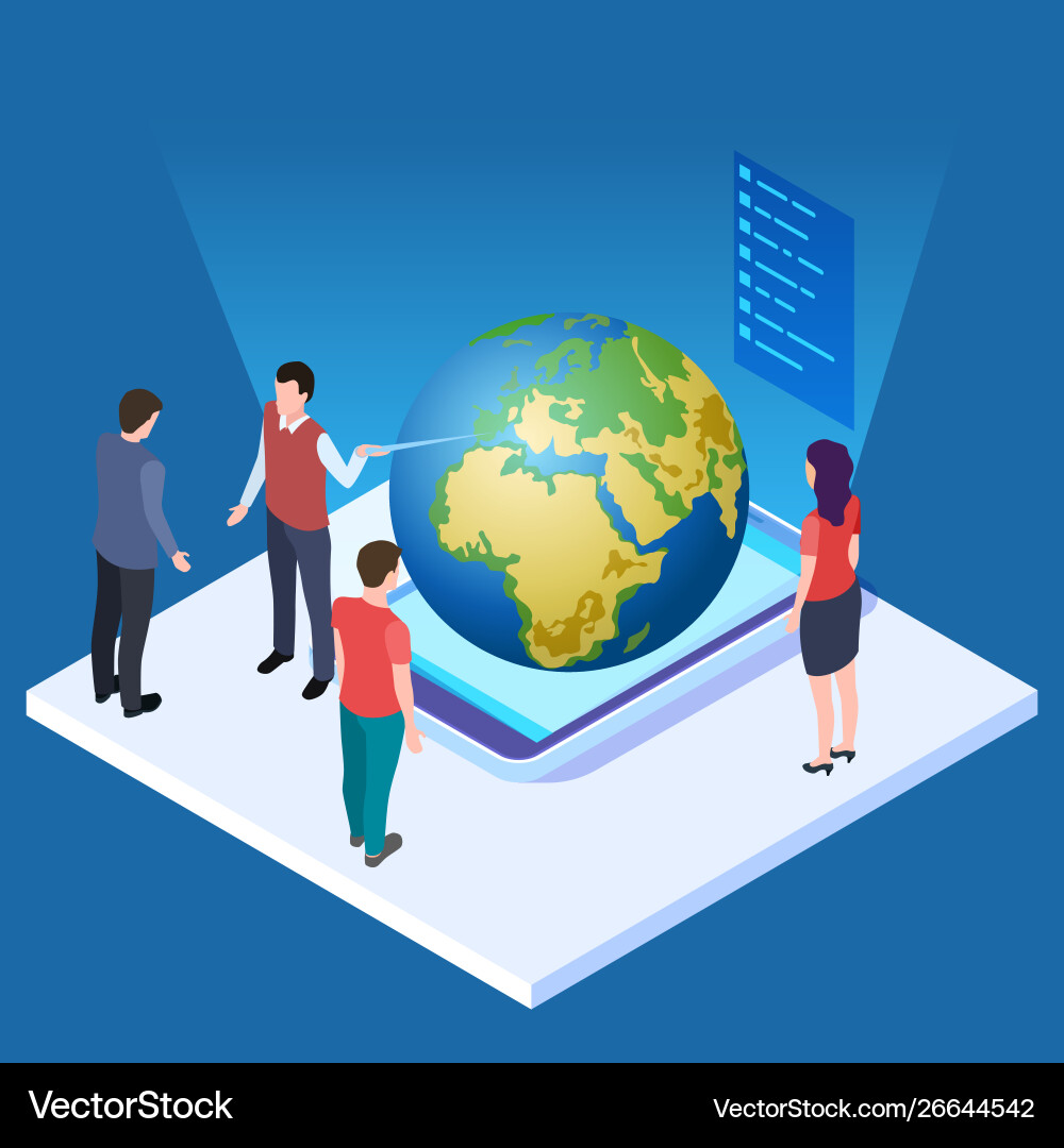 Lecture about earth save vector image