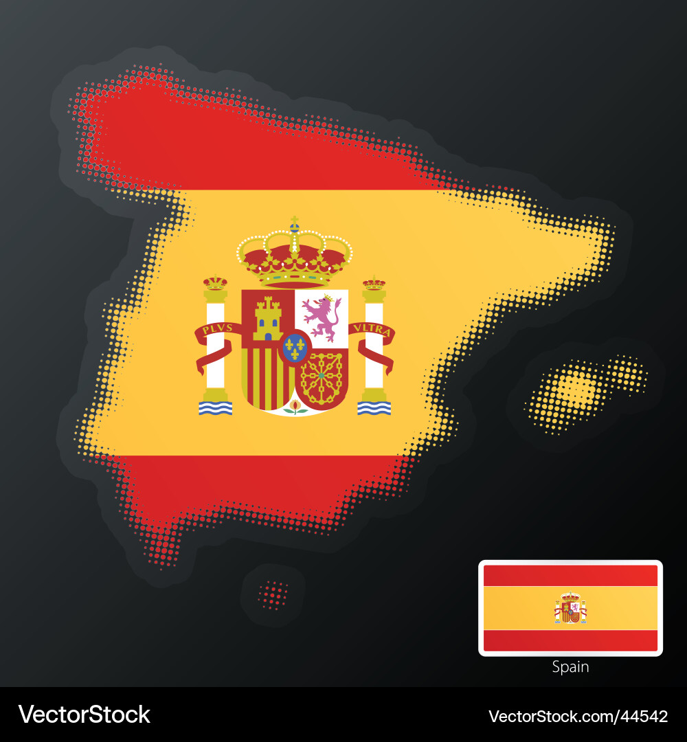 Sapin map Vector Image