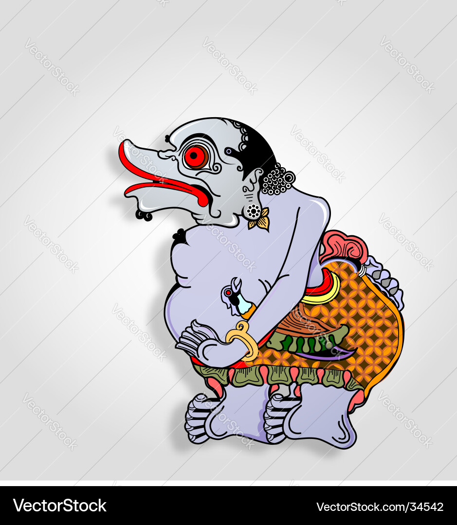 Togo Shadow Puppet vector image