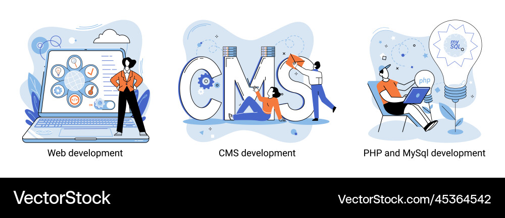 Website architecture concepts web development Website architecture concepts web development vector image