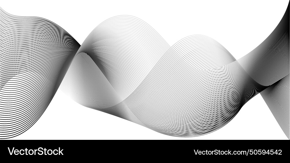 Wind line abstract undulate waves circle pattern Wind line abstract undulate waves circle pattern vector image