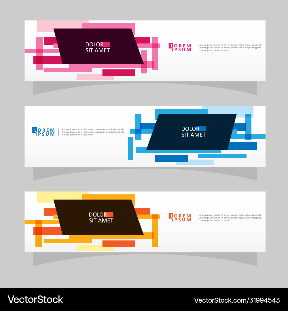 Abstract design banner web template Abstract design banner web template Vector Image