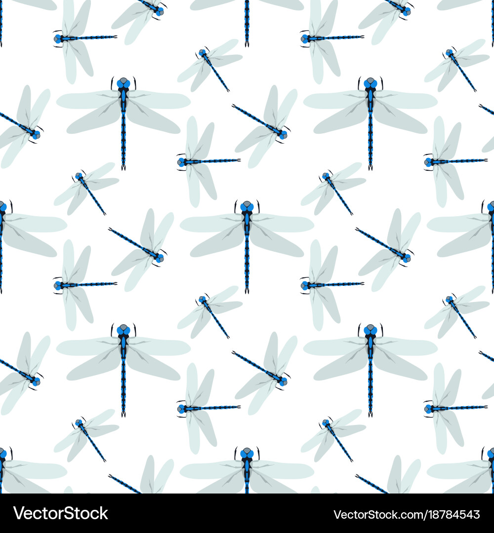 Abstract Dragonfly Butterfly Pattern Vector Image