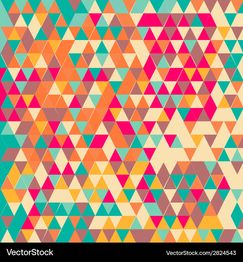 Abstract geometric triangle seamless pattern vector image