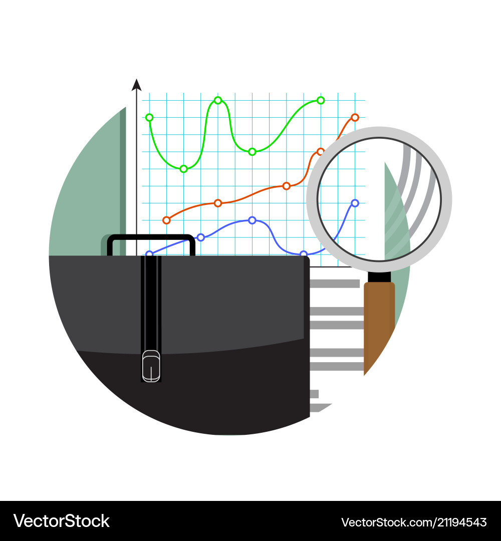 Analytics and data analysis Analytics and data analysis vector image
