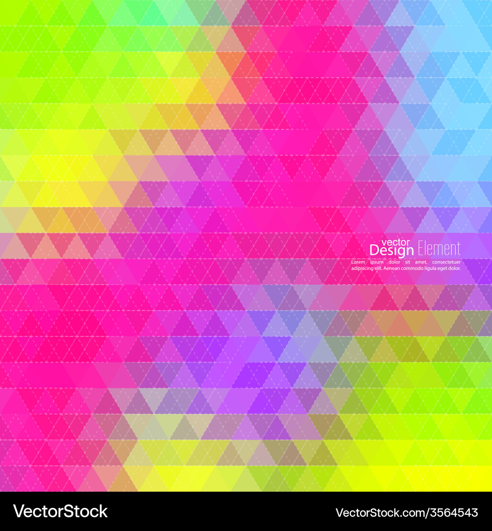 Creative abstract triangle pattern vector image
