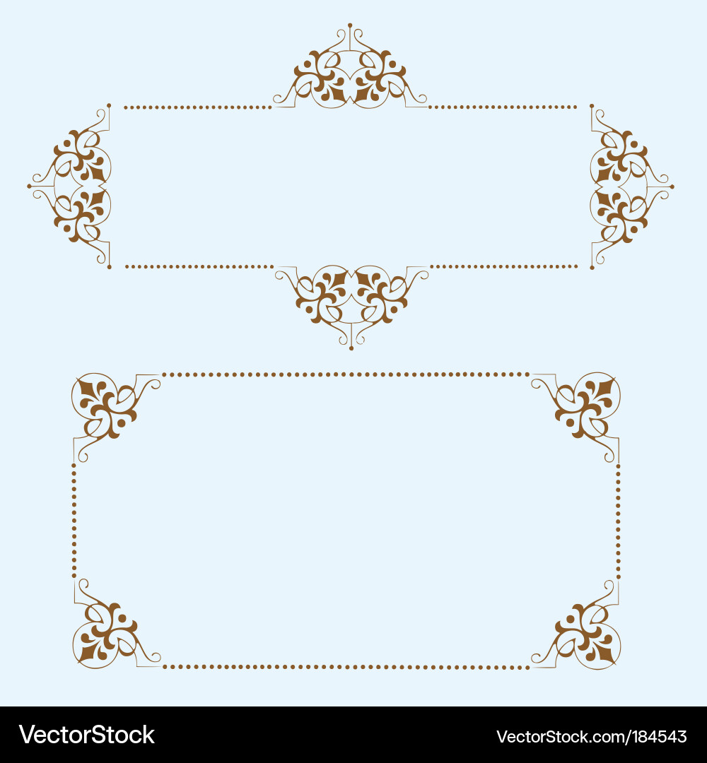 Elegant frames Royalty Free Vector Image - VectorStock