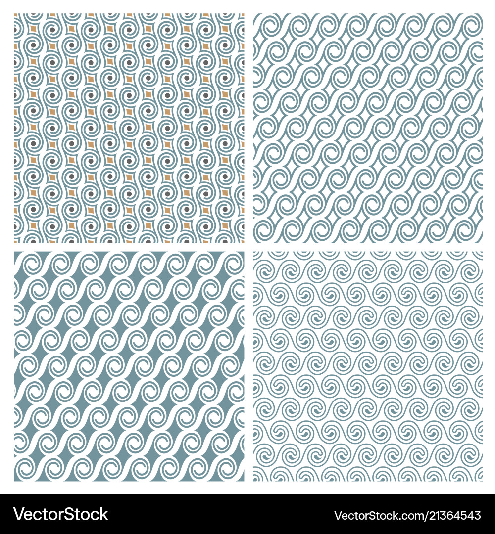 Elegant Swirl Patterns vector image