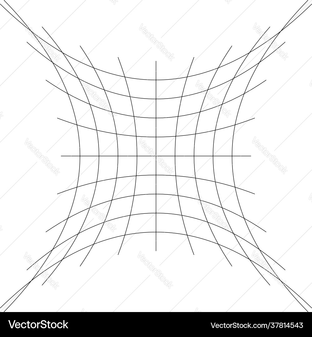 Grid mesh lattice grating with distort deform Grid mesh lattice grating with distort deform vector image