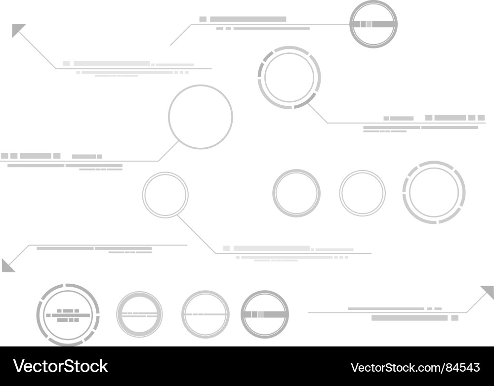 Modern Tech Elements vector image