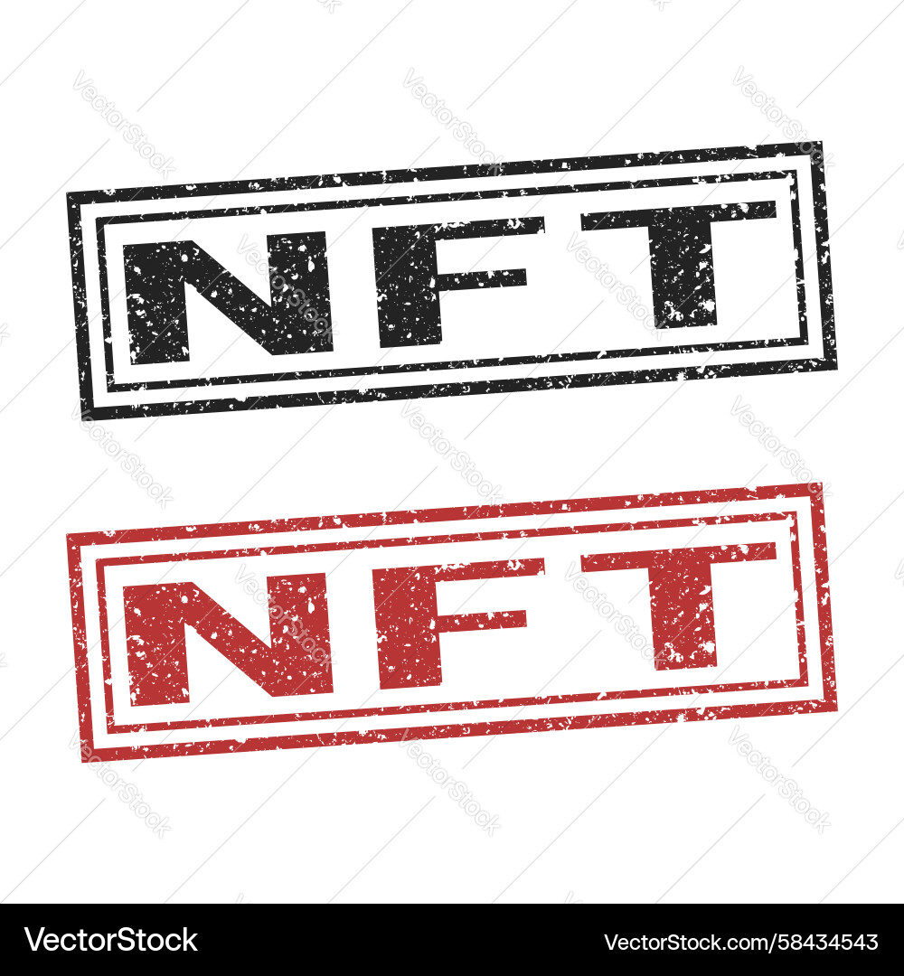 NFT Stamps - Cryptocurrency – Royalty-Free Vector | VectorStock