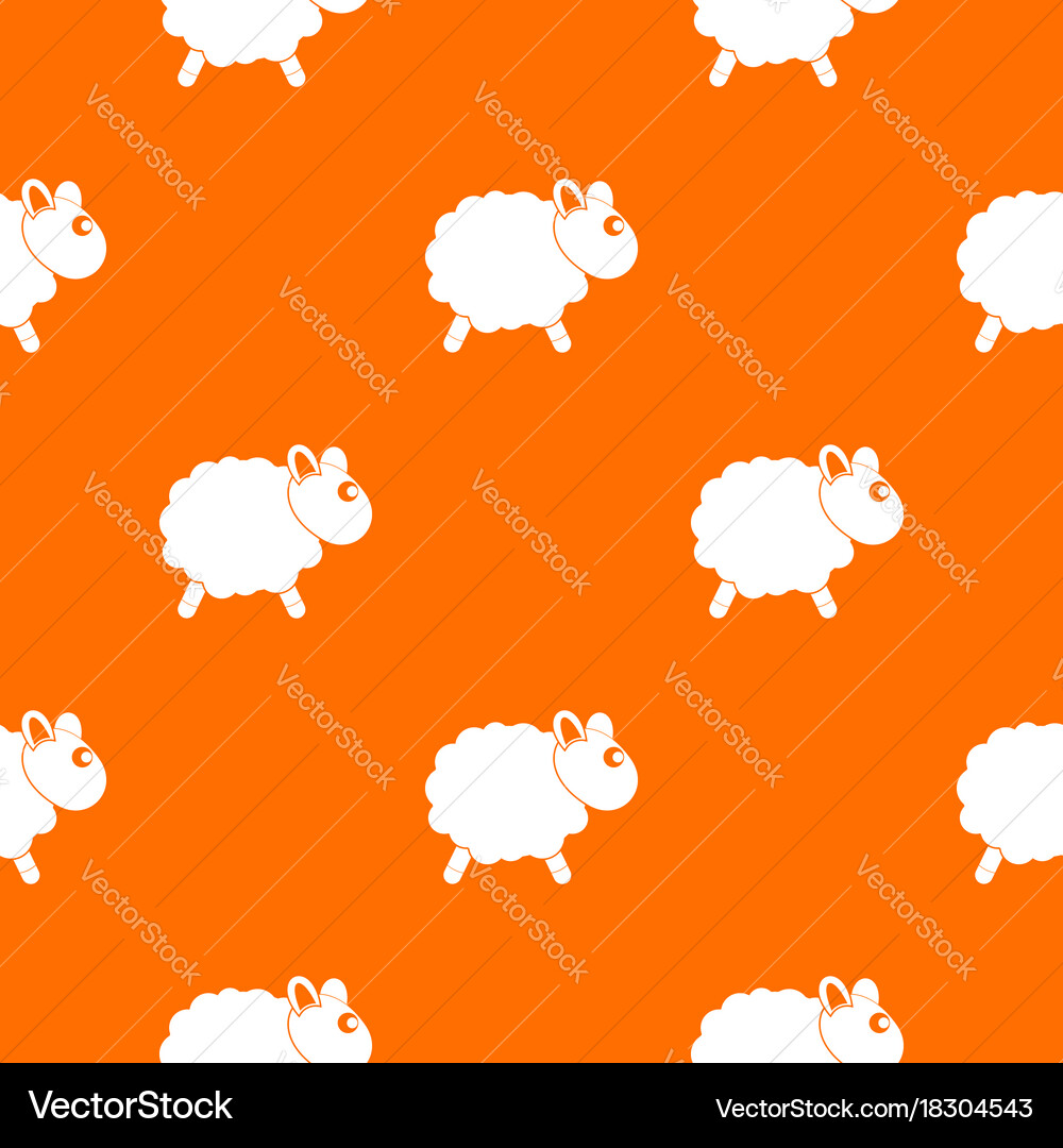 Sheep pattern seamless Vector Image
