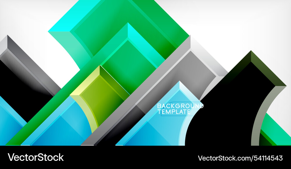 Square arrow shapes with round elements Square arrow shapes with round elements vector image
