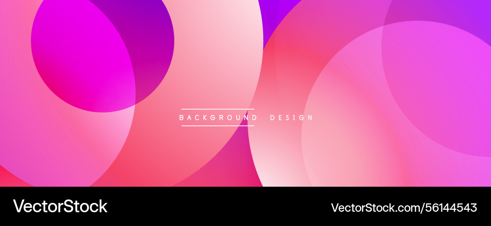 Vibrant overlapping circles create abstract Vibrant overlapping circles create abstract Vector Image