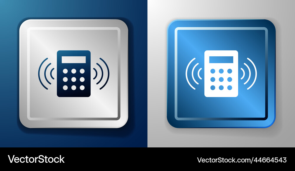 White security system control panel with display White security system control panel with display vector image