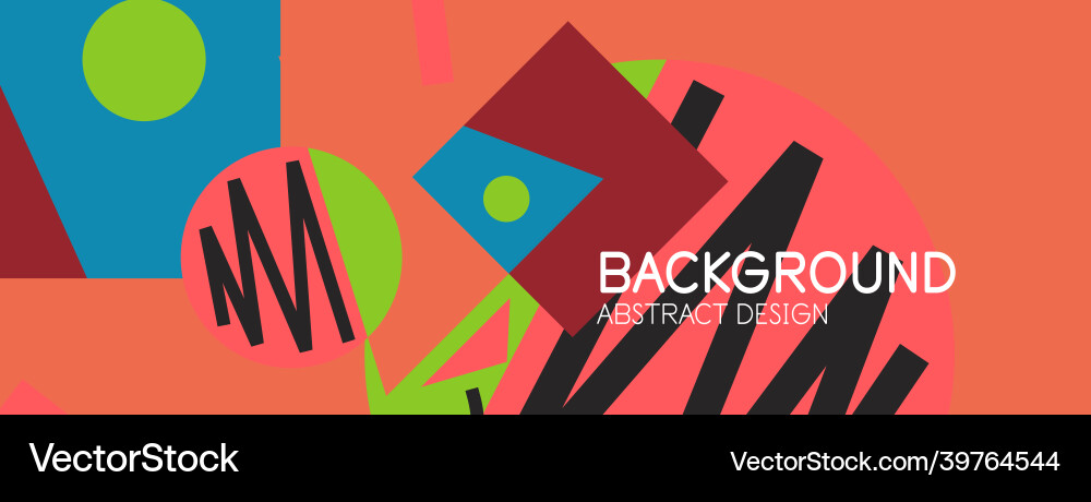 Abstract background with blocks lines geometric Vector Image