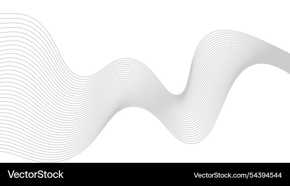 Abstract wavy line background pattern Vector Image