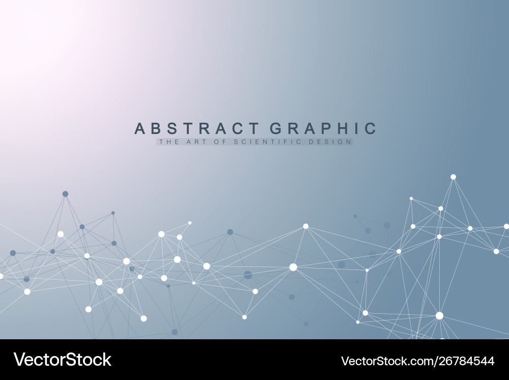Big data visualization geometric abstract Big data visualization geometric abstract vector image
