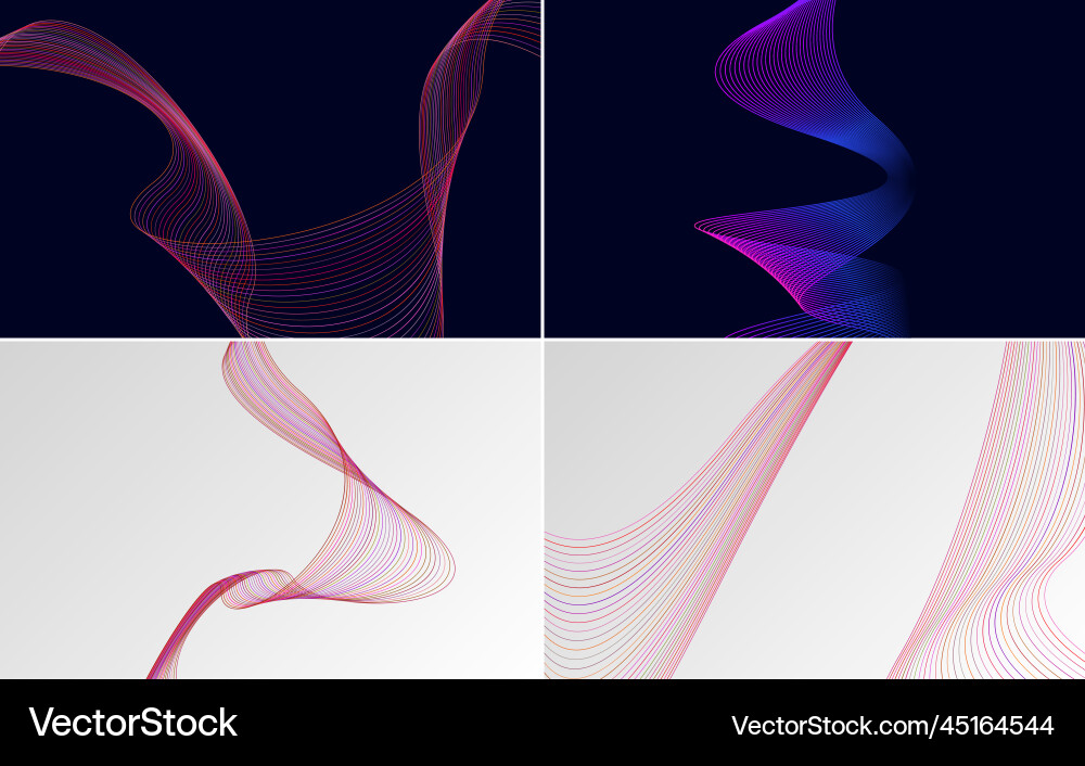 Collection of geometric minimal lines pattern set Collection of geometric minimal lines pattern set vector image