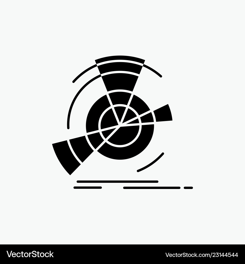 Data diagram performance point reference glyph Data diagram performance point reference glyph vector image