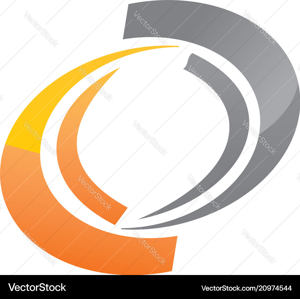 Dynamic Rotation Logo - Business & Trade Vector Image