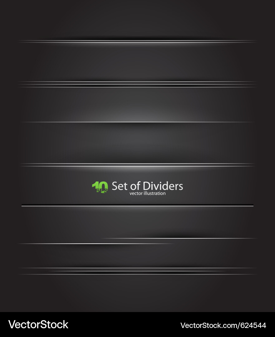 Elegant Divider Set Vector Image
