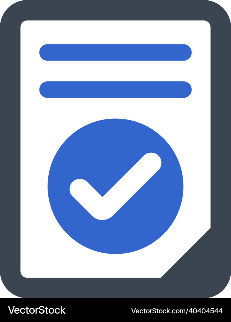 File checking icon vector image