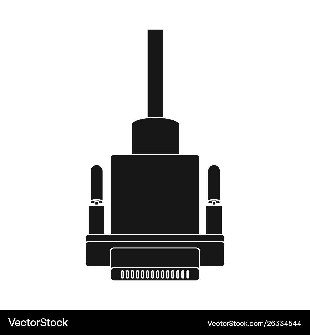 Isolated object vga and hdmi symbol set Vector Image