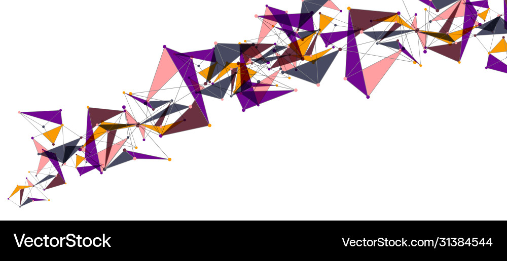 Line points connections triangular technology Line points connections triangular technology Vector Image