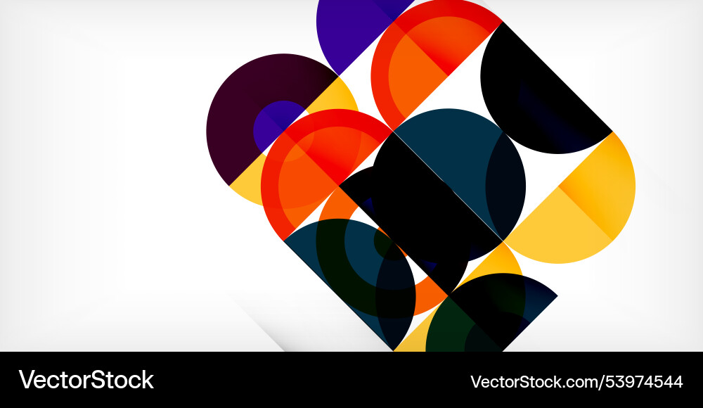 Minimal geometric abstract background circle Vector Image