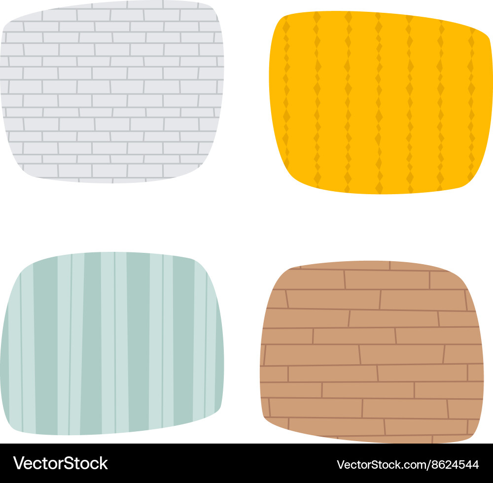 Set of grunge cement wall texture Vector Image