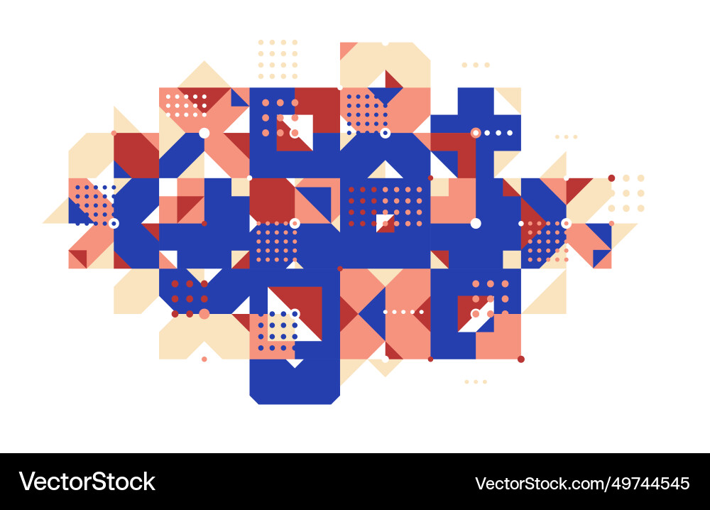 Abstract geometric background modular tiling Abstract geometric background modular tiling vector image