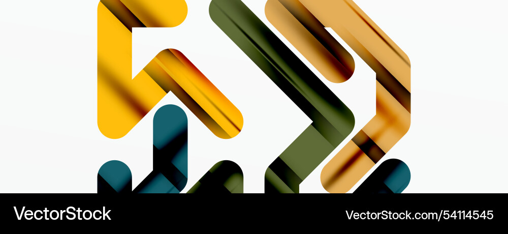 Dynamic colorful lines minimal abstract background Vector Image