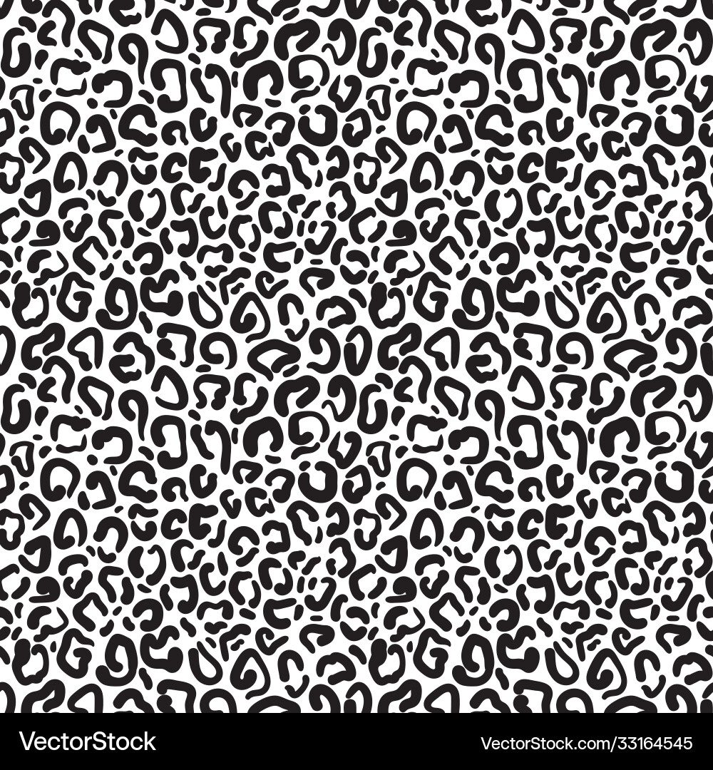 Leopard print repeat pattern design with white Leopard print repeat pattern design with white vector image