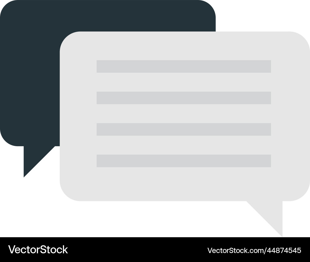 Message boxes and chats in minimal style Message boxes and chats in minimal style Vector Image