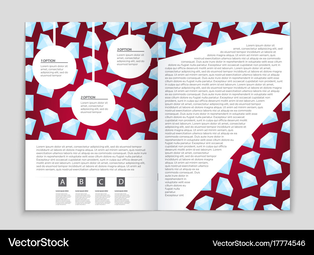 Abstract layout background set for art vector image
