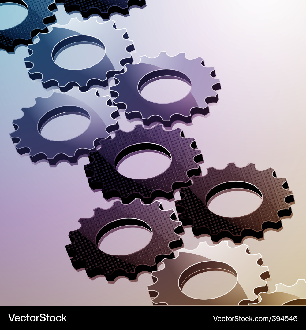 Cog background Vector Image