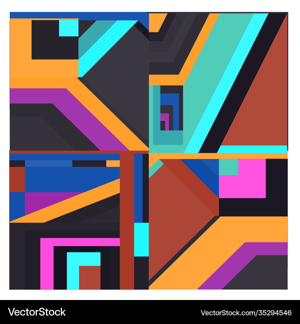 Colorful geometric and curve background pattern Colorful geometric and curve background pattern Vector Image