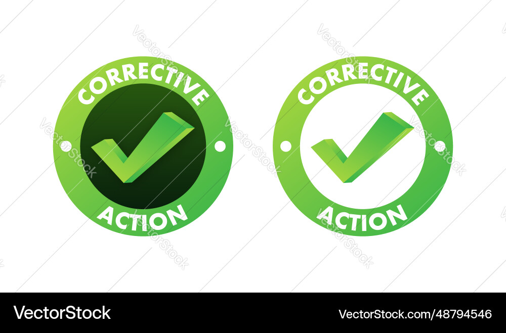 Corrective & Preventive Action Vector Image