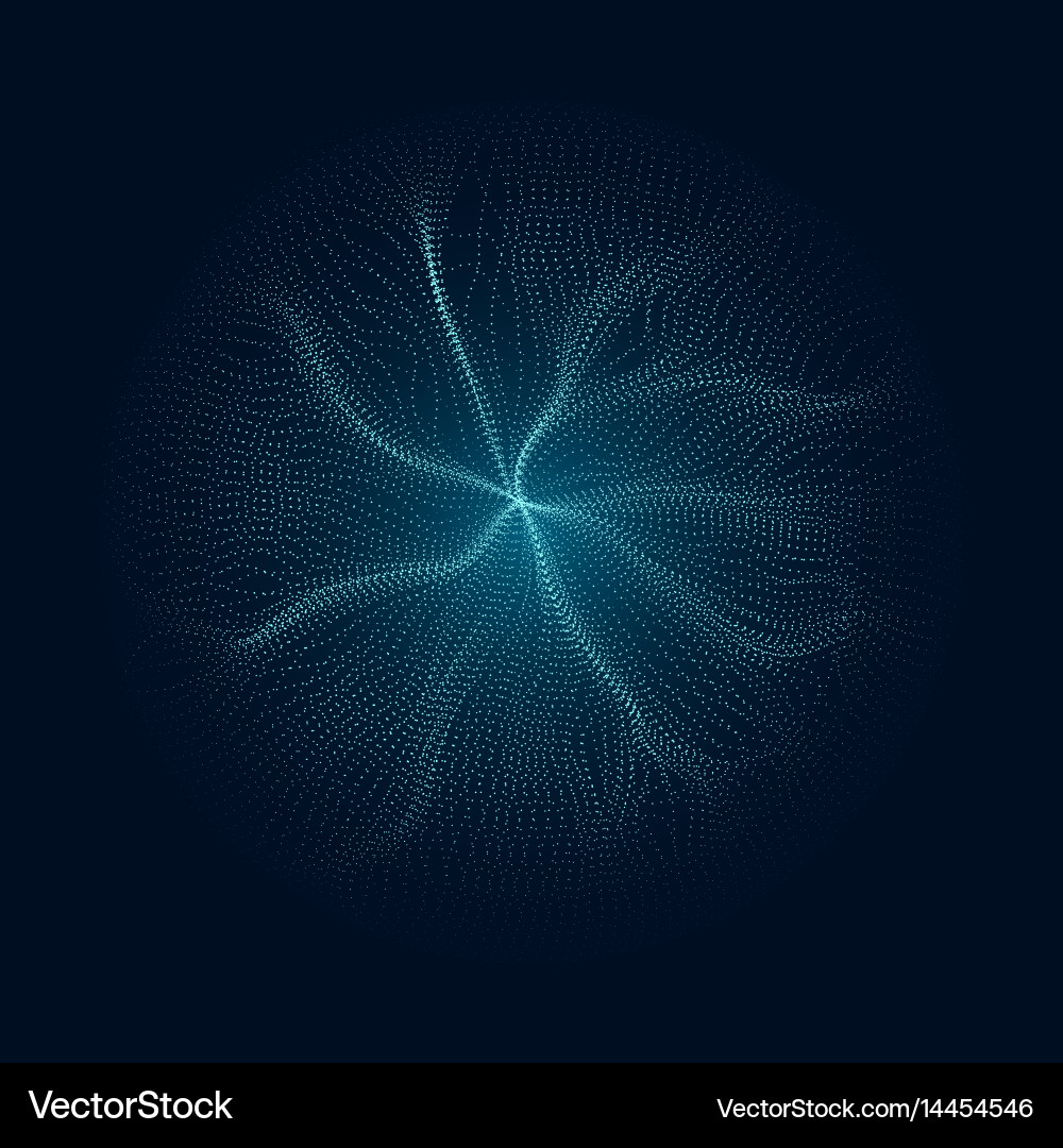 Dynamic Particle Burst vector image