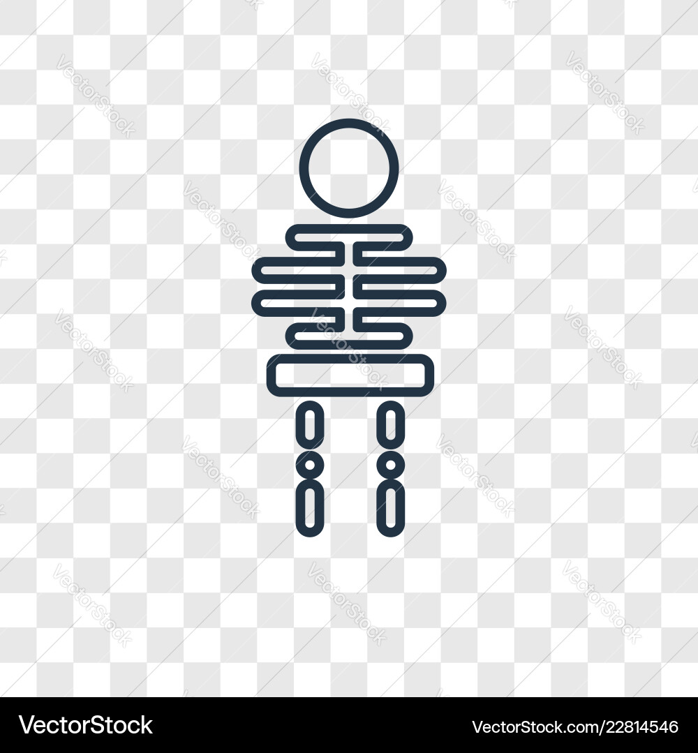 Implants concept linear icon isolated Implants concept linear icon isolated Vector Image