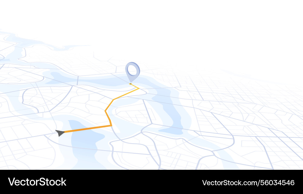 Navigation system showing tracking Navigation system showing tracking vector image