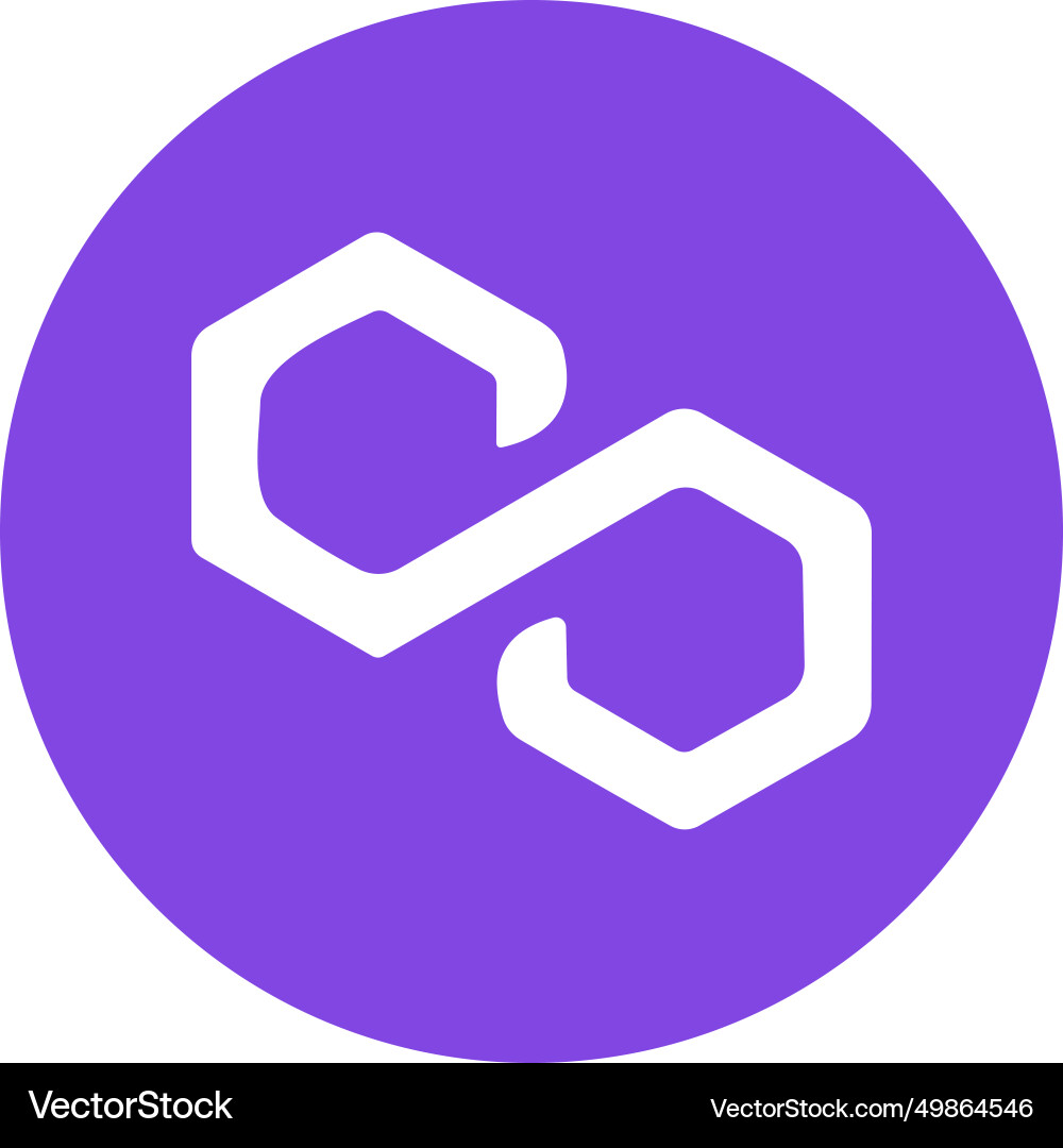 Polygon cryptocurrency logo icon crypto currency – Royalty-Free Vector |  VectorStock