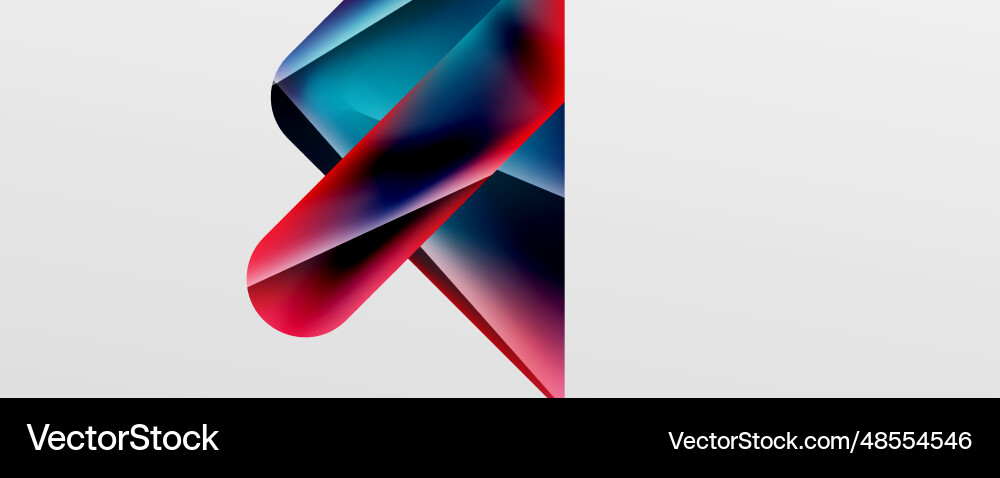 Triangle fluid color gradient abstract background Vector Image