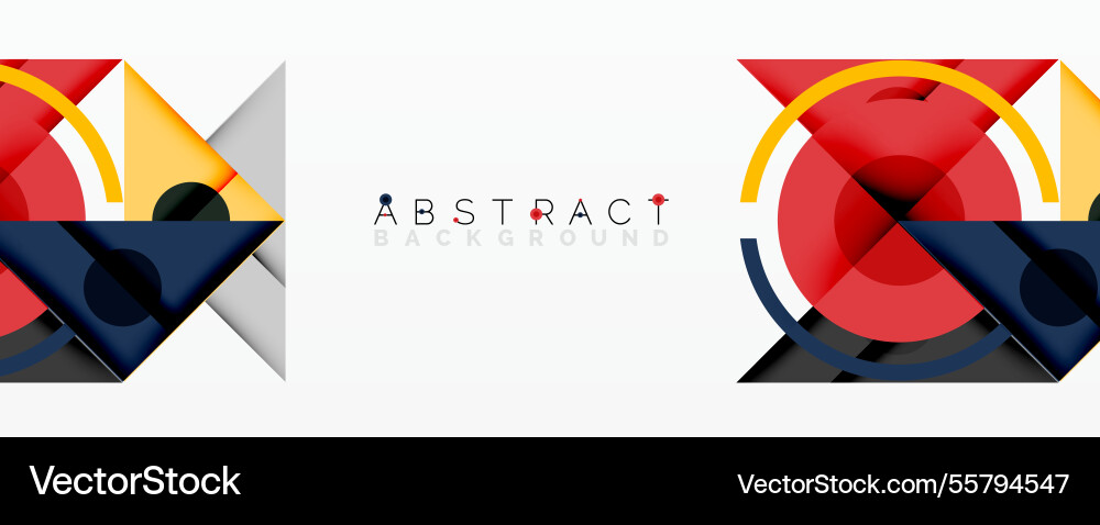 Abstract geometric composition with intersecting Abstract geometric composition with intersecting Vector Image