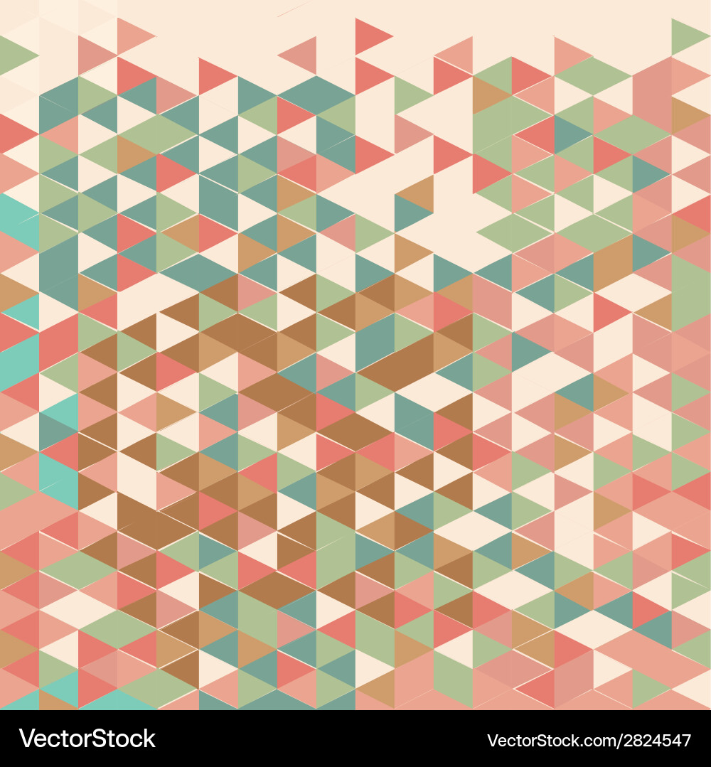 Abstract geometric triangle seamless pattern vector image