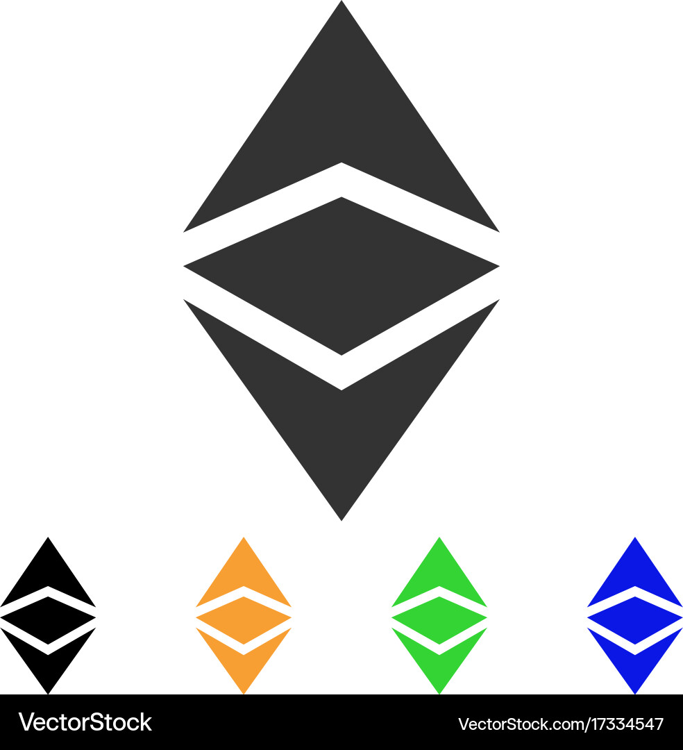 Ethereum classic icon – Royalty-Free Vector | VectorStock