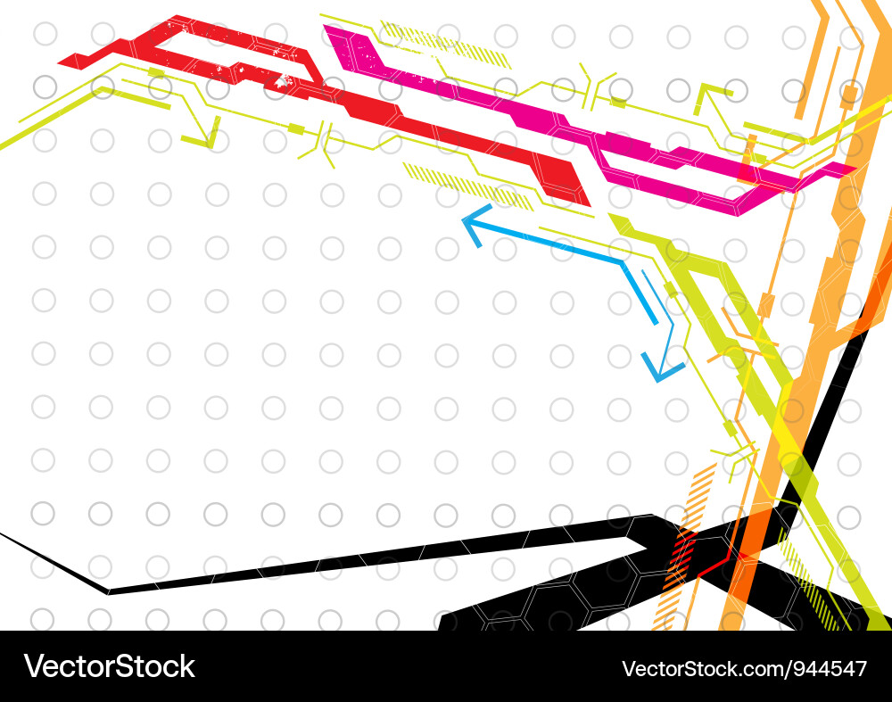 Futuristic Tech Abstract Background Vector Image